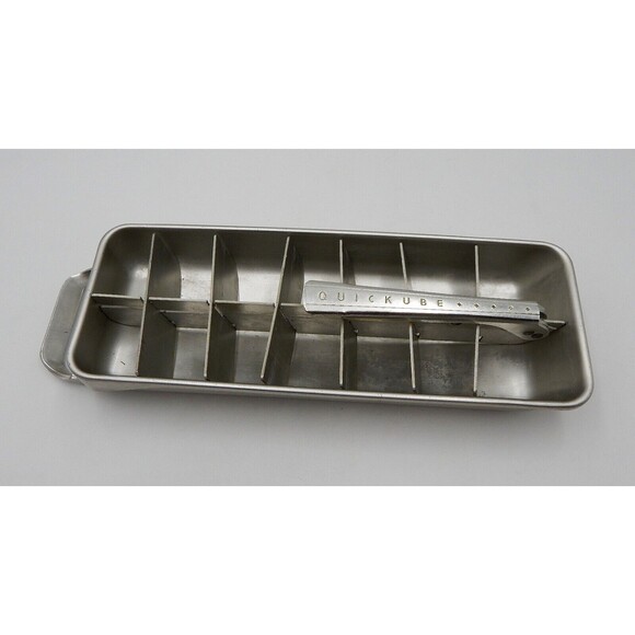 Frigidaire Single Ice Cube Tray 1950's Quickube Quick Release Aluminum Vintage - Picture 6 of 13